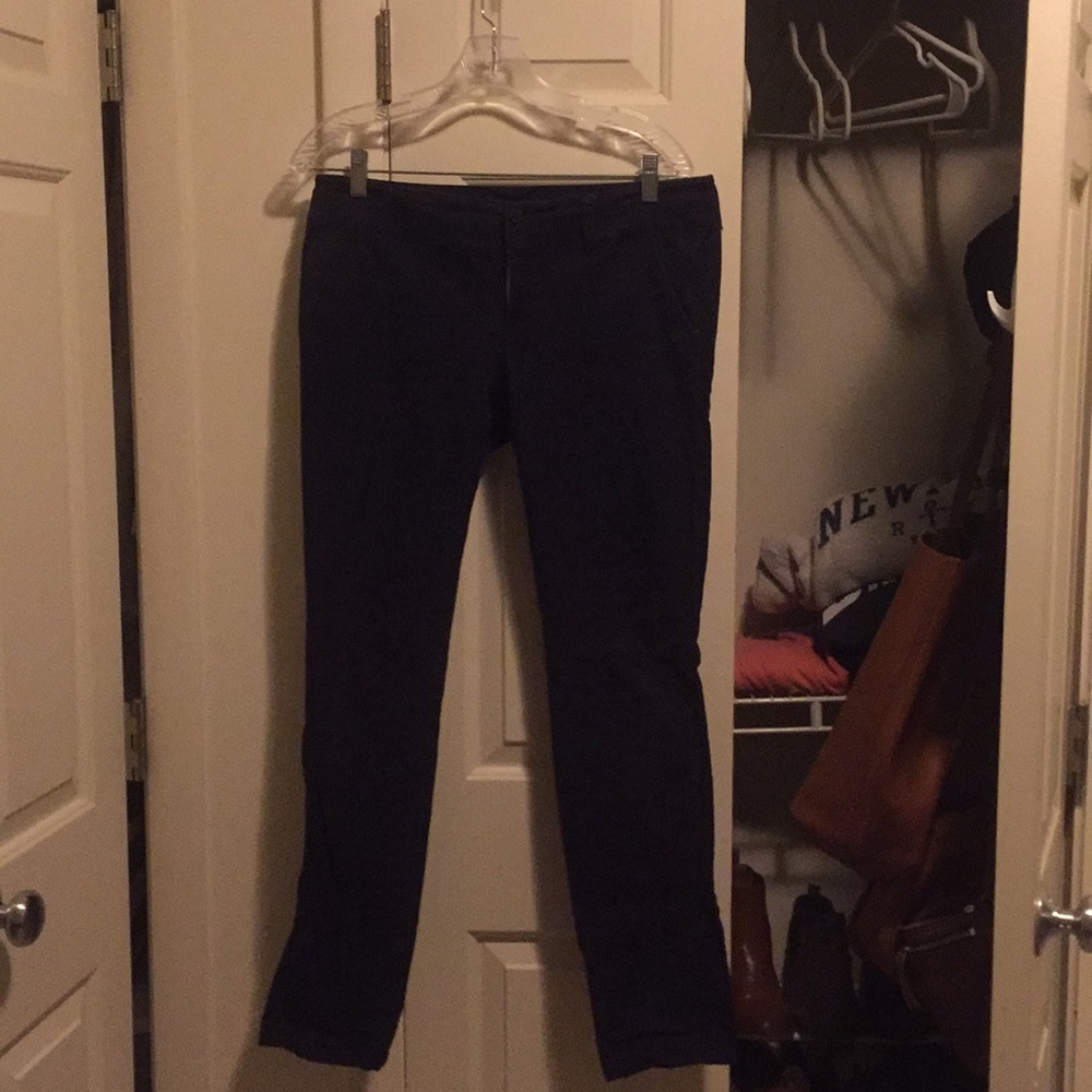 Navy dress pants.